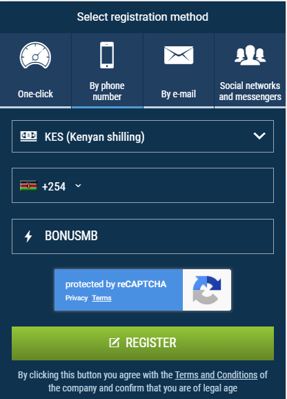 How to register betin kenya